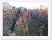 SD800_0458 * The trail came along the ridge from Scout Lookout - Referigerator Canyon is on the left in the picture, Zion Canyon on the right