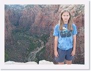 SD800_0486 * Teagan 1500 feet above the canyon floor on Angel's Landing