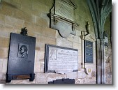 IMG_0844 * Plaques in an abbey hallway