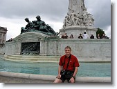 IMG_0988 * Richard resting at the Victoria Memorial at Buckingham Palace