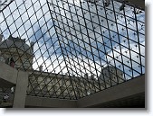 IMG_1327 * Looking through the pyramid from inside the Louvre