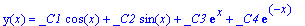 y(x) = _C1*cos(x)+_C2*sin(x)+_C3*exp(x)+_C4*exp(-x)...